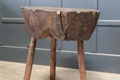 Pamono ​19th Century French Provincial Rustic Elm Chopping Block Table Online