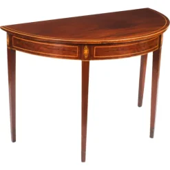 Pamono 18th Century George III Demi Lune Console Side Table Hot