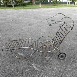 Pamono 20th Century Iron Garden Chaise Lounger Clearance