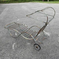 Pamono 20th Century Iron Garden Chaise Lounger Clearance