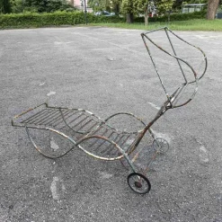 Pamono 20th Century Iron Garden Chaise Lounger Clearance