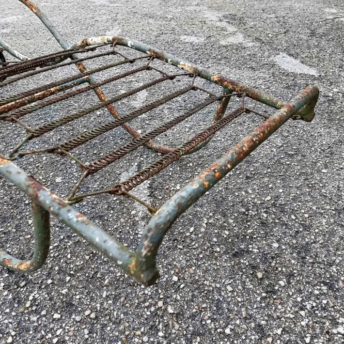 Pamono 20th Century Iron Garden Chaise Lounger Clearance