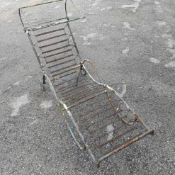 Pamono 20th Century Iron Garden Chaise Lounger Clearance