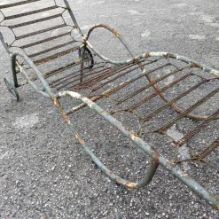 Pamono 20th Century Iron Garden Chaise Lounger Clearance