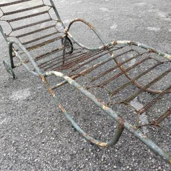 Pamono 20th Century Iron Garden Chaise Lounger Clearance
