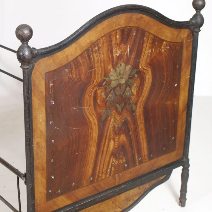 Pamono 19th Century Italian Iron Bed Hot