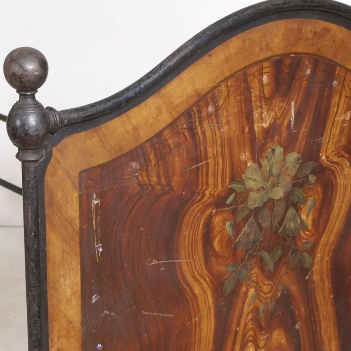 Pamono 19th Century Italian Iron Bed Hot