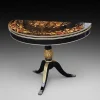 Pamono 19th Century Italian Parcel Gilt Marquetry Inlaid Ebonised Card Table Hot