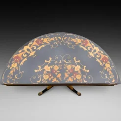 Pamono 19th Century Italian Parcel Gilt Marquetry Inlaid Ebonised Card Table Hot