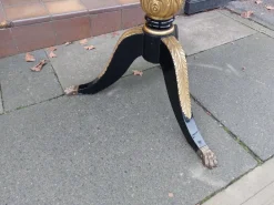 Pamono 19th Century Italian Parcel Gilt Marquetry Inlaid Ebonised Card Table Hot