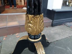 Pamono 19th Century Italian Parcel Gilt Marquetry Inlaid Ebonised Card Table Hot