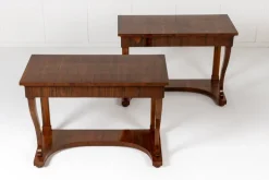 Pamono 19th Century Italian Walnut Console Tables, Set of 2 Hot