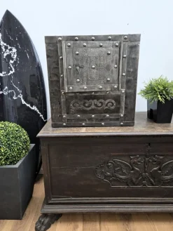 Pamono 18th Century Italian Wrought Iron Hobnail Safe Online