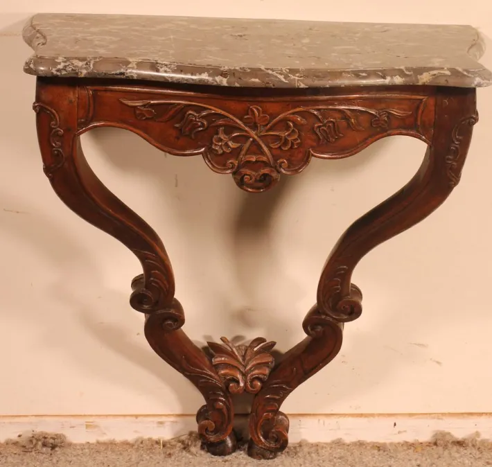 Pamono 18th Century Louis XV Console in Walnut