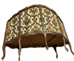 Pamono 19th Century Louis XV Corner Bench / Chateuse in Carved Wood Outlet