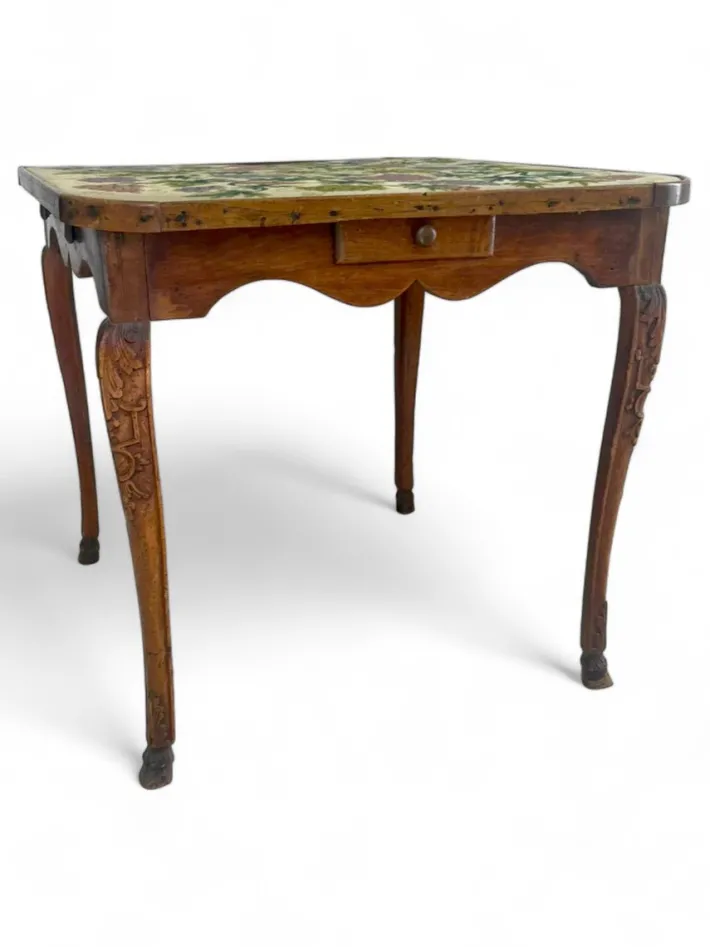 Pamono 18th Century Louis XV French Walnut Game Table Walnut, France, 1790s Clearance