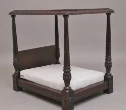 Pamono 19th Century Mahogany Dog Four Poster Bed, 1890s