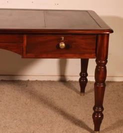 Pamono 19th Century Mahogany Two-Drawer Desk Outlet