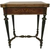 Pamono 19th Century Napoleon III Console Marquetery Game Table