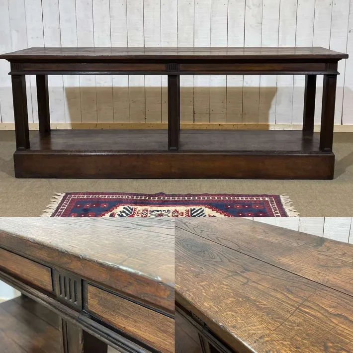 Pamono 19th Century Oak Drapers Table Hot