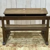 Pamono 20th Century Oak School Desk with Porcelain Inkwells Best