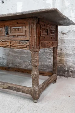 Pamono 17th Century Philip IV Spanish Table with Carved Herrerian Decor Sale