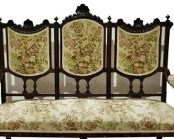 Pamono 19th Century Portuguese Sofa and Armchairs, Set of 3 Best