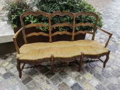 Pamono 19th Century Provencal 3-Seater Sofa in Walnut