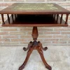 Pamono 19th Century Regency Wood Game Table with Green Leather Top, 1890s Sale
