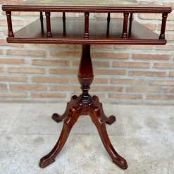Pamono 19th Century Regency Wood Game Table with Green Leather Top, 1890s Sale