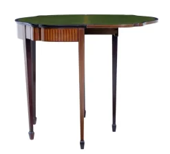 Pamono 19th Century Sheraton Revival Inlaid Mahogany Card Table, 1880 Outlet