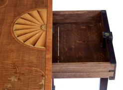 Pamono 19th Century Sheraton Revival Inlaid Mahogany Card Table, 1880 Outlet