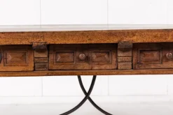 Pamono 18th Century Spanish Walnut Trestle Table Hot