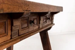 Pamono 18th Century Spanish Walnut Trestle Table Hot