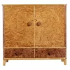 Pamono 20th Century Swedish Burr Elm Cabinet Clearance