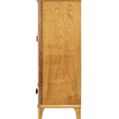 Pamono 20th Century Swedish Burr Elm Cabinet Clearance