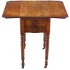 Pamono 19th Century Victorian Burr Walnut Drop-Leaf Worktable, 1880s Online
