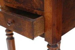 Pamono 19th Century Victorian Burr Walnut Drop-Leaf Worktable, 1880s Online
