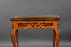 Pamono 19th Century Victorian English Walnut & Marquetry Card Table Discount