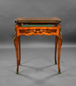Pamono 19th Century Victorian English Walnut & Marquetry Card Table Discount