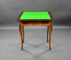 Pamono 19th Century Victorian English Walnut & Marquetry Card Table Discount