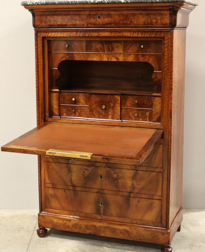 Pamono 19th Century Walnut Secretaire from Louis Philippe New