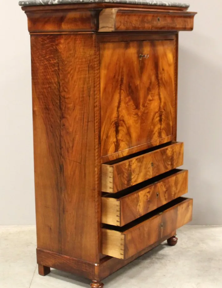 Pamono 19th Century Walnut Secretaire from Louis Philippe New