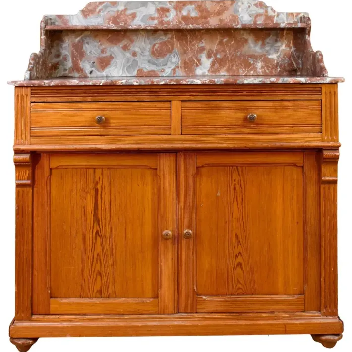 Pamono 19th Century Wood & Marble Vanity Clearance