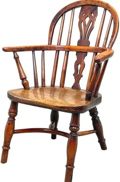 Pamono 19th Century Yew Wood Childs Windsor Armchair, 1820 Discount