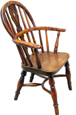 Pamono 19th Century Yew Wood Childs Windsor Armchair, 1820 Discount