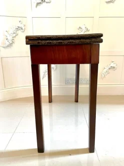 Pamono 18th-Century Chippendale Style Mahogany Carved Card Table Clearance