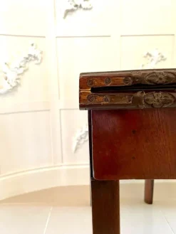 Pamono 18th-Century Chippendale Style Mahogany Carved Card Table Clearance