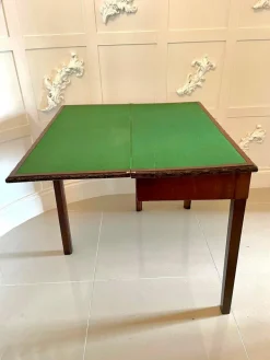 Pamono 18th-Century Chippendale Style Mahogany Carved Card Table Clearance