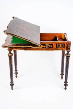 Pamono 19th-Century Marquetry Game Table, 1820s Hot